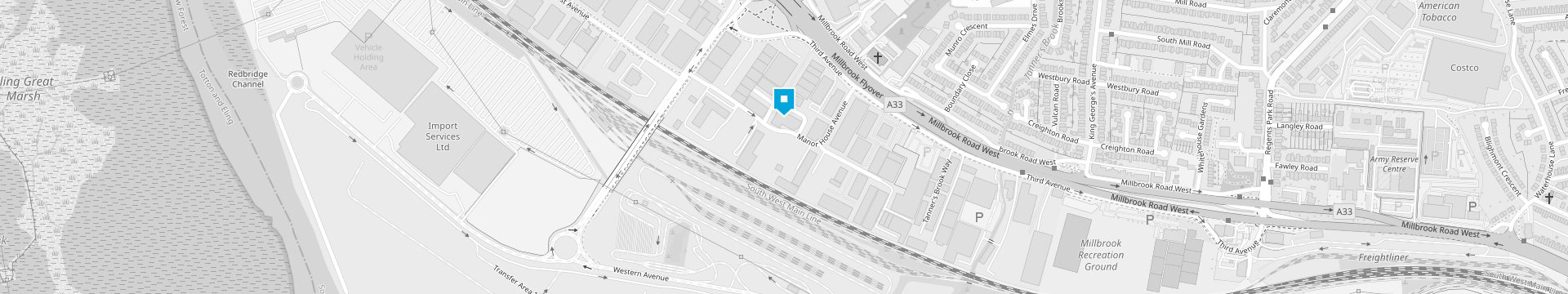 خريطة تُظهر مكتب INDO في Chancerygate Business Centre, Units 18-19, Manor House Ave, Southampton SO15 0AE, United Kingdom