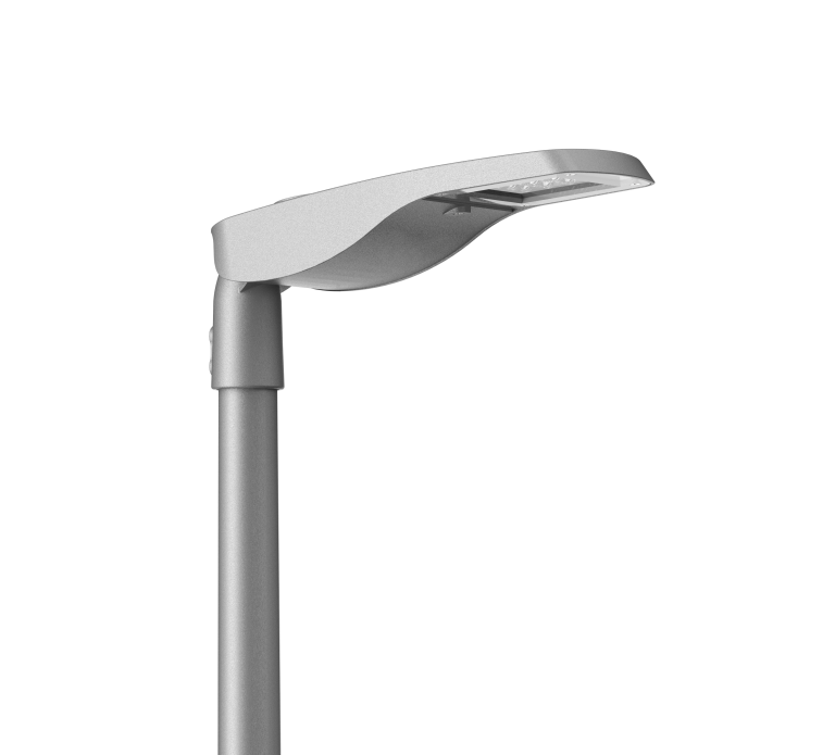 BLADE Core LED street light head mounted on a pole